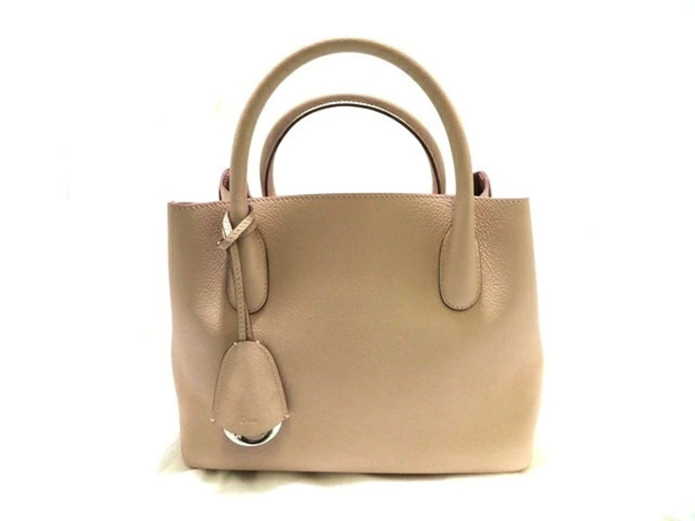 Christian Dior Bag Shoulder Open Bar Handbag Pink